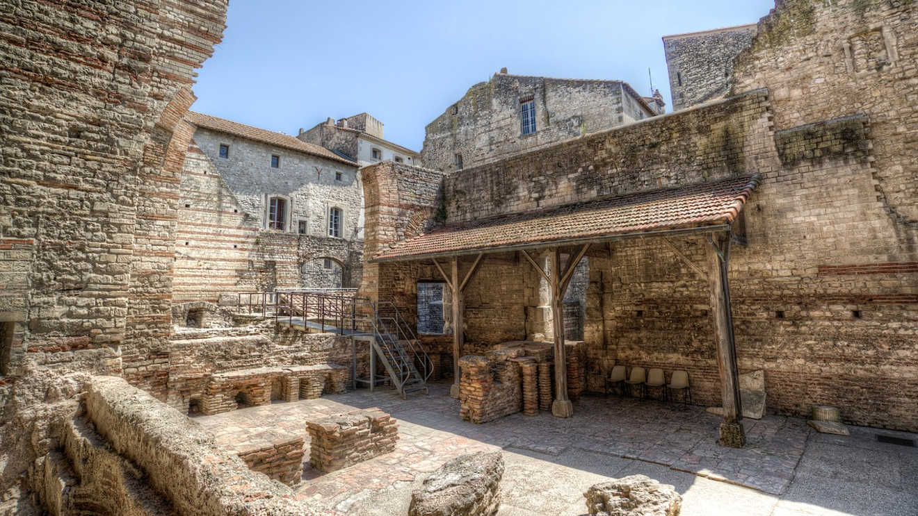 roman baths arles france
