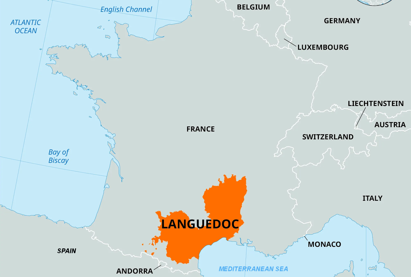 languedoc map