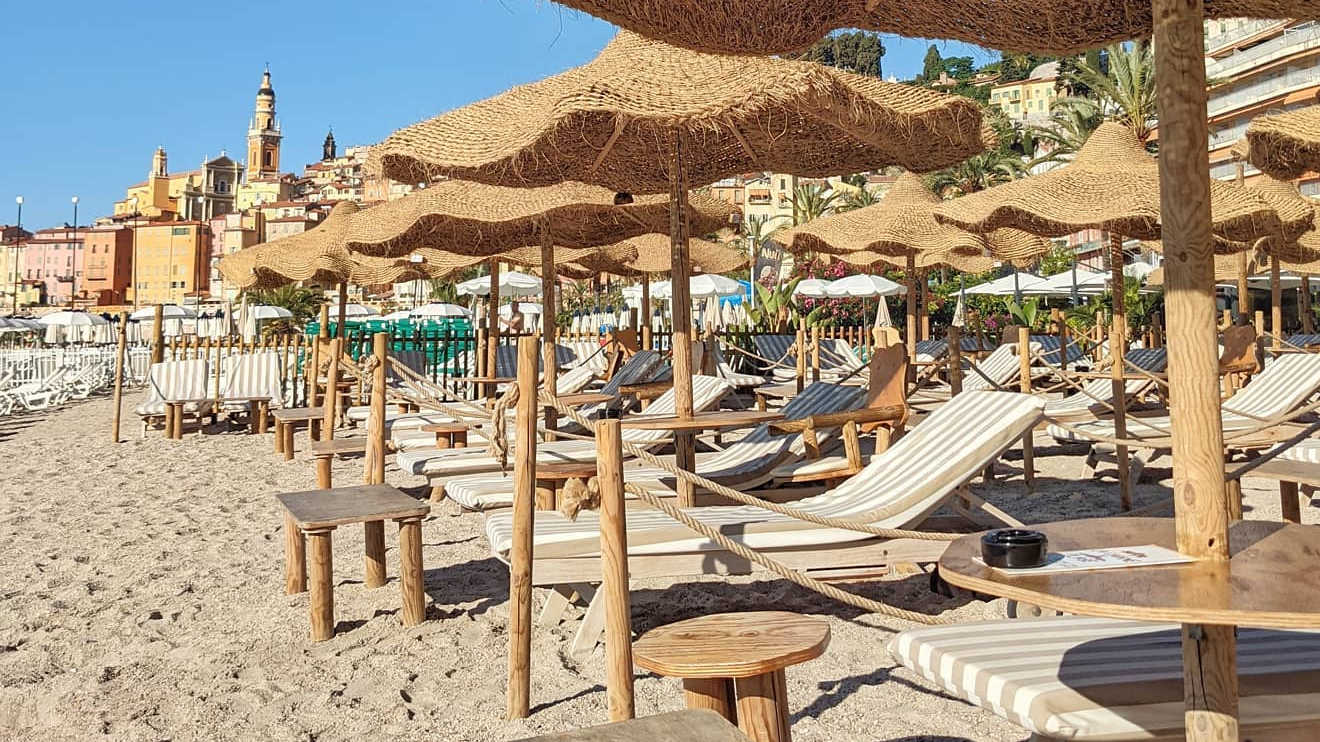 menton beach south france